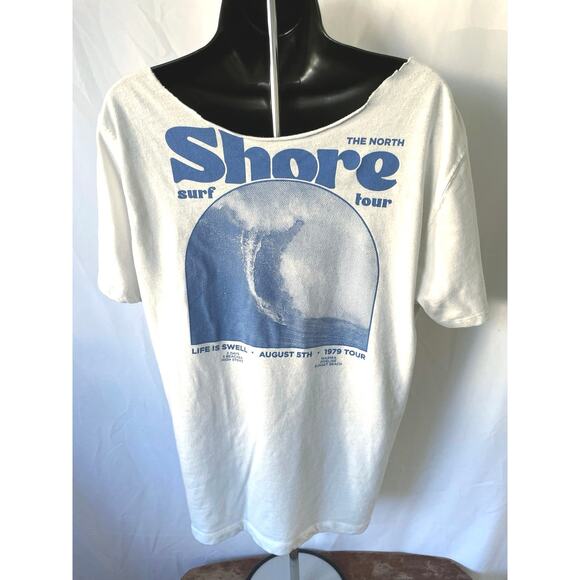 North Shore Surf Tour 1979 Graphic Tee White XL - Picture 1 of 7